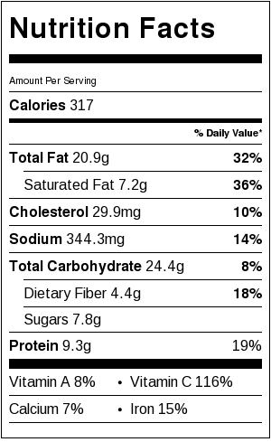 Caramelized Brussels Sprouts Nutrition Information