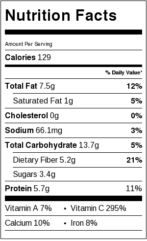 Roasted Broccoli Nutrition Information